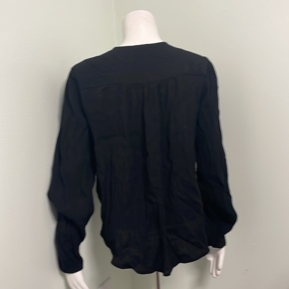 Free People Black Check On It Wrap Top size small - Picture 8 of 11